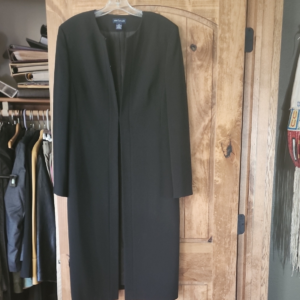 Ann Taylor Black Blazer Coat